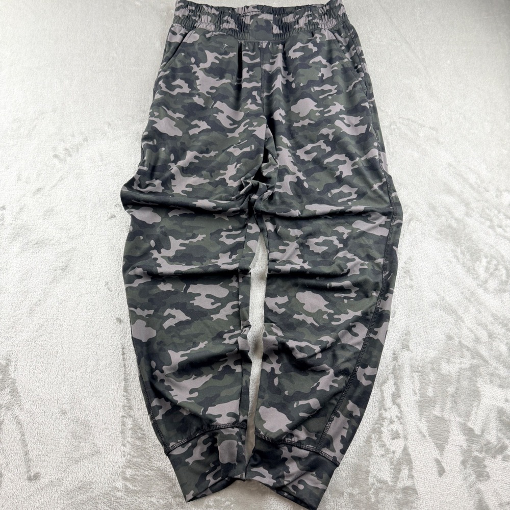 Fabletics Women's Small Green Camo Joggers Sweatpants Activewear